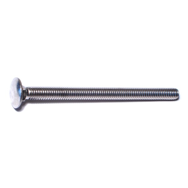 Midwest Fastener Carriage Bolt, Square Neck, 18 (Coarse), 4-1/2 in L, 18-8 Stainless Steel, 25 PK 50789 - main
